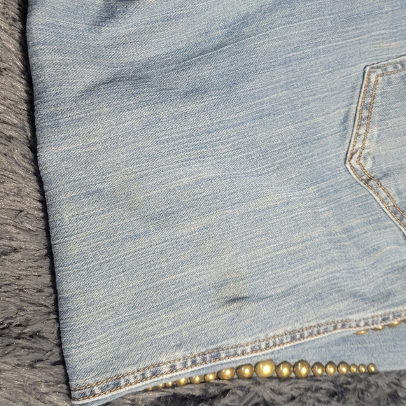 Barbara Lesser Fibers Red Label Women's Jeans with studs Size 10 - Picture 6 of 8